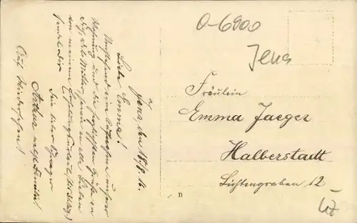 Foto Ak Jena in Thüringen, Wohnhaus, Anwohner