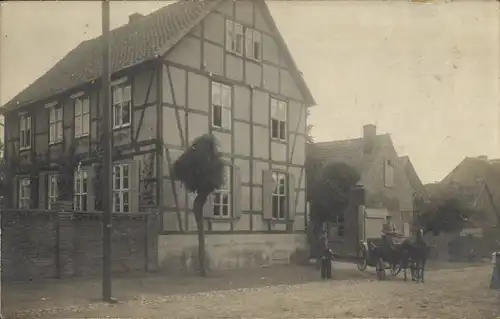 Foto Ak Hamersleben Am Großen Bruch Börde, Fachwerkhaus