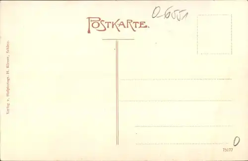 Ak Göschitz Thüringen, Pfarrhaus, Dorfstraße, Totalansicht der Ortschaft