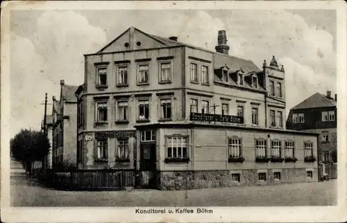 Ak Jahnsdorf im Erzgebirge, Konditorei-Kaffee Böhm