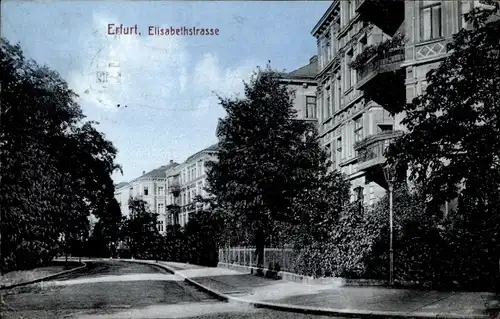 Ak Erfurt in Thüringen, Elisabethstraße