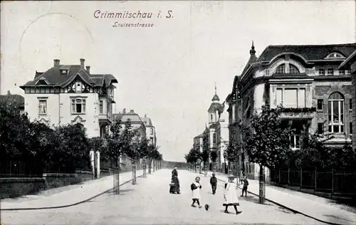 Ak Crimmitschau in Sachsen, Louisenstraße