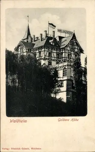 Ak Waldheim in Sachsen, Hotel Restaurant Goldene Höhe