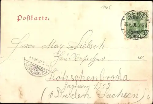 Ak Gera in Thüringen, Gesamtansicht