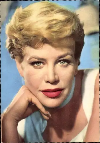 Ak Schauspielerin und Sängerin Hildegard Knef, Portrait