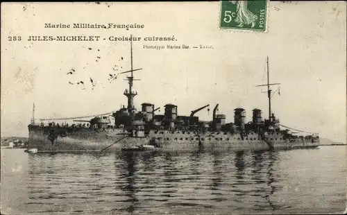 Ak Französisches Kriegsschiff Jules-Michelet