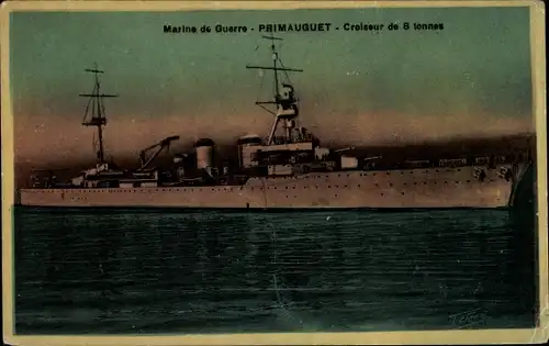 Ak Französisches Kriegsschiff Primauguet