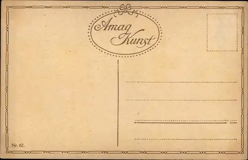 Künstler Ak Cucuel, Ed., Herbstufer, Frau im Ruderboot