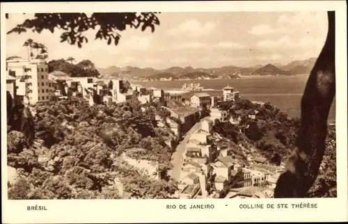 Ak Rio de Janeiro Brasilien, Hügel der Heiligen Teresa