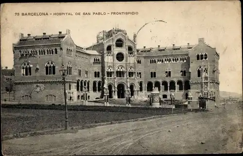 Ak Barcelona Katalonien Spanien, Saint Paul's Hospital
