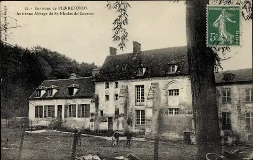 Ak Pierrefonds Oise, Ancienne Abbaye de St. Nicolas de Courson