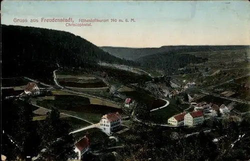 Ak Freudenstadt im Schwarzwald, Christophstal, Panorama