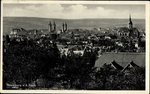 Ak Naumburg an der Saale, Gesamtansicht, Kirchtürme