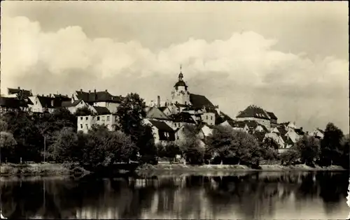 Ak Ronneburg in Thüringen, Teilansicht, Kirchturm