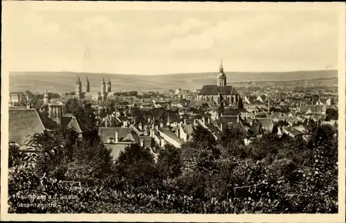 Ak Naumburg an der Saale, Gesamtansicht, Kirche