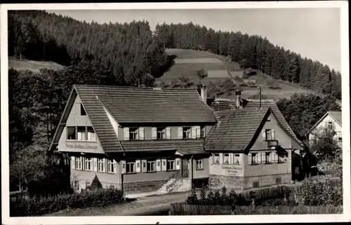 Ak Obertal Baiersbronn im Schwarzwald, Gasthaus und Pension z. Schwanen