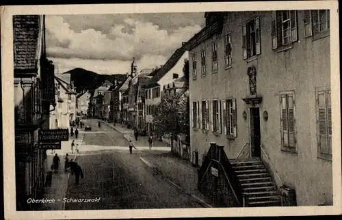 Ak Oberkirch im Schwarzwald, Straße, Geschäft A. Worner, Nähmaschinen, Fahrräder