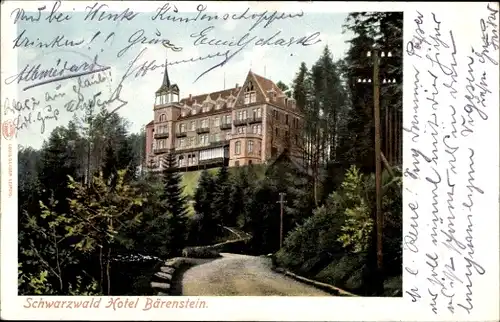 Ak Bühl in Baden Schwarzwald, Schwarzwald Hotel Bärenstein