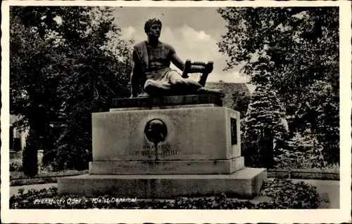 Ak Frankfurt an der Oder, Kleist-Denkmal