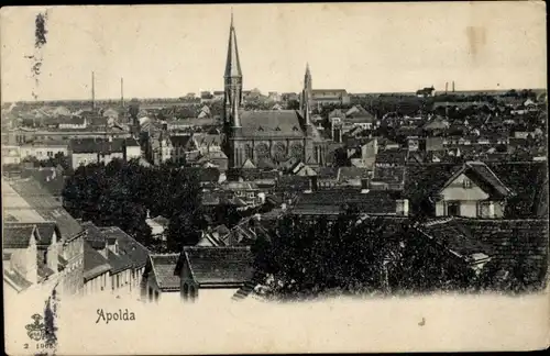 Ak Apolda in Thüringen, Stadtübersicht