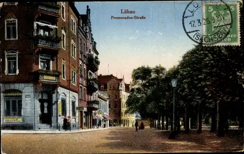 Ak Löbau in Sachsen, Promenadenstraße