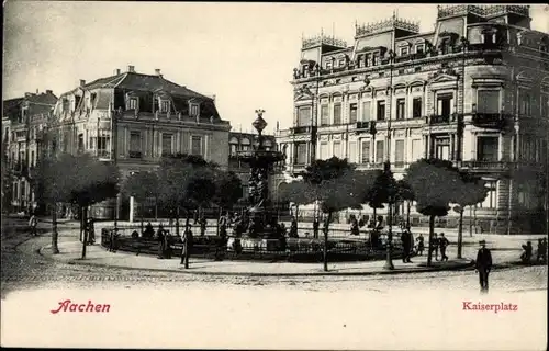 Ak Aachen in Nordrhein Westfalen, Kaiserplatz