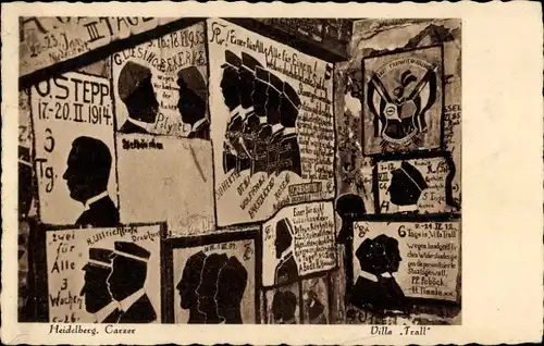 Studentika Ak Heidelberg am Neckar, Carzer, Villa Trall