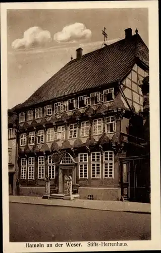 Ak Hameln an der Weser Niedersachsen, Stifts-Herrenhaus