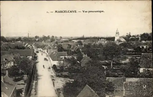 Ak Marcelcave Somme, Panorama