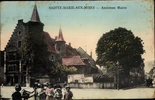 Ak Sainte Marie aux Mines Markirch Elsass Haut Rhin, Mairie