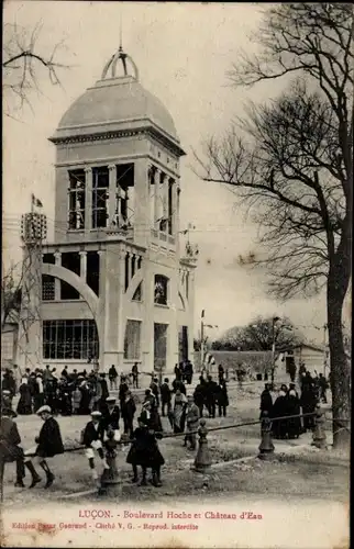 Ak Luçon Vendée, Boulevard Hoche, Wasserturm