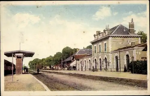 Ak Mussidan Dordogne, Bahnhof