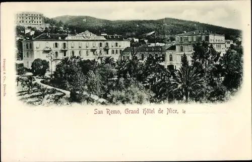 Ak San Remo Ligurien, Grand Hotel de Nice