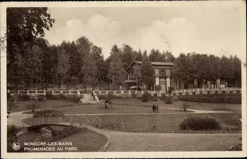 Ak Mondorf les Bains Bad Mondorf Luxemburg, Promenades au Parc