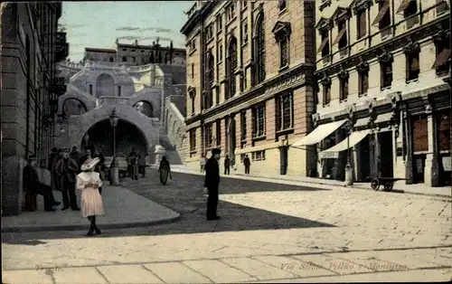 Ak Triest Trieste Friuli Venezia Giulia, Via Silvio Pellico e Montuzza, Latteria