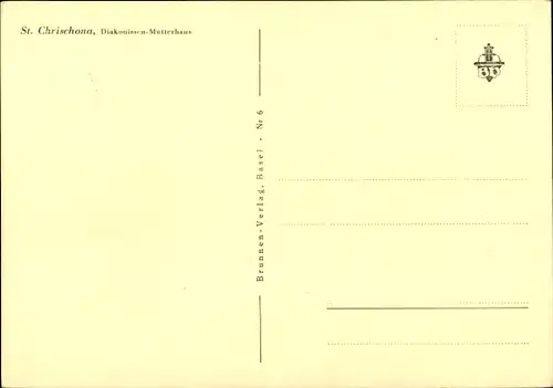 Ak Bettingen Kanton Basel Stadt, Berg Sankt Chrischona, Diakonissen-Mutterhaus