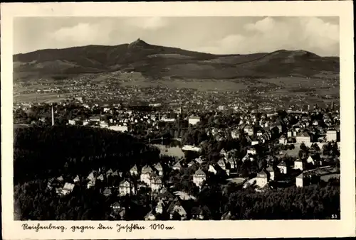 Ak Liberec Reichenberg in Böhmen, Jeschken, Gesamtansicht