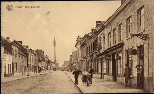 Ak Nimy Hennegau Wallonien, Hauptstraße