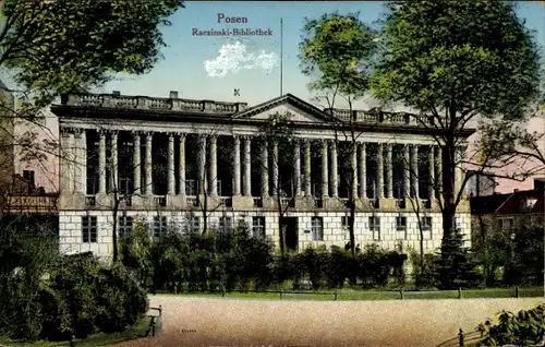 Ak Poznań Posen, Raczynski Bibliothek
