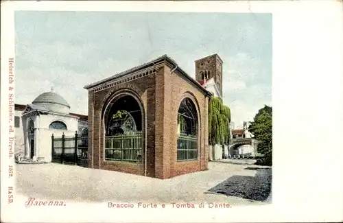 Ak Ravenna Emilia Romagna, Braccio Forte e Tomba di Dante