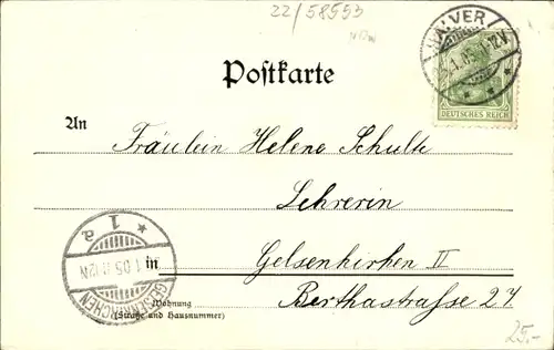 Ak Halver in Westfalen, Straßenpartie