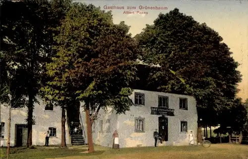 Ak Halver in Westfalen, Gasthaus zum Grünen Baum, Außenansicht