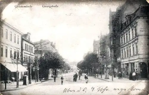 Ak Geestemünde Bremerhaven, Georgstraße