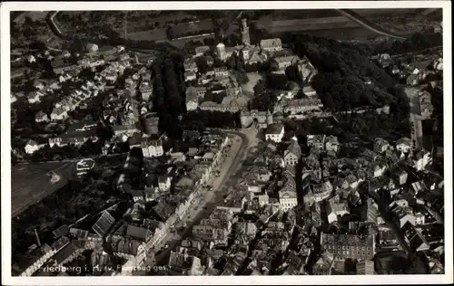 Ak Friedberg in Hessen, Luftaufnahme