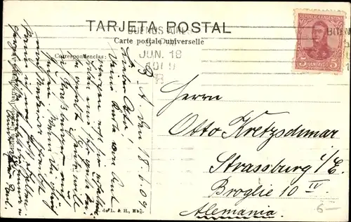 Ak Buenos Aires Argentinien, Calle Florida, Straßenansicht