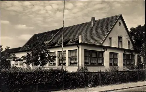 Ak Sahlenburg Cuxhaven in Niedersachsen, Kaffee und Konditorei, Außenansicht