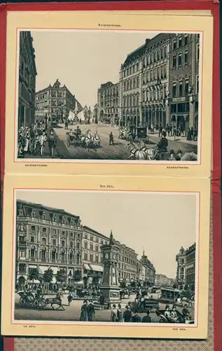 32 Judaika Lithos Album Frankfurt am Main, alte und neue Synagoge, Rothschilds Stammhaus