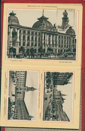 32 Judaika Lithos Album Frankfurt am Main, alte und neue Synagoge, Rothschilds Stammhaus