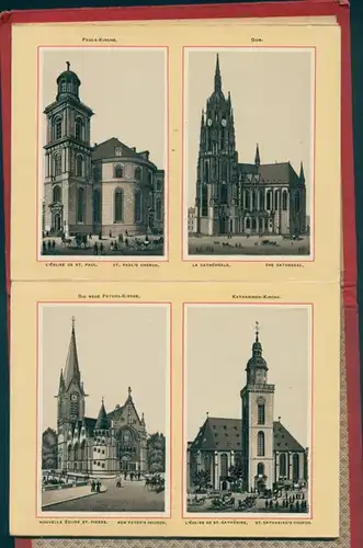 32 Judaika Lithos Album Frankfurt am Main, alte und neue Synagoge, Rothschilds Stammhaus