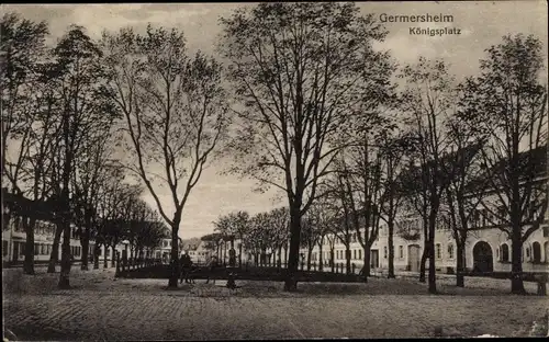 Ak Germersheim am Rhein, Königsplatz